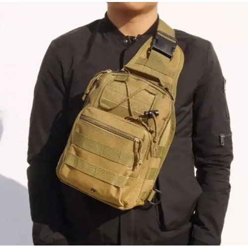Сумка тактична No Brand 27x20x15 см Хакі (1713882330) Сумка тактична No Brand 27x20x15 см Хакі (1713882330)