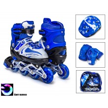 Набір роликові ковзани Happy 34-37 Blue (979210876-M)