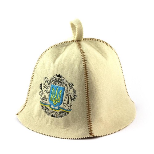 Банна шапка Luxyart Герб України Білий (LA-371) в інтернет супермаркеті PbayMarket!