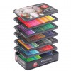 Набір кольорових олівців для малювання KALOUR в металевій коробці 180 кольорів в інтернет супермаркеті PbayMarket!