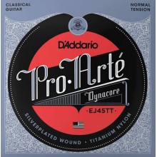 Струни для класичної гітари D'Addario EJ45TT Classic Silverplated Wound Titanium Nylon Normal Tension