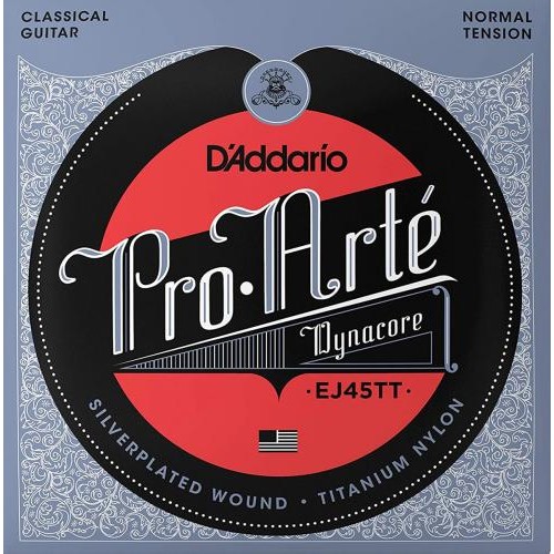 Струни для класичної гітари D'Addario EJ45TT Classic Silverplated Wound Titanium Nylon Normal Tension Струни для класичної гітари D'Addario EJ45TT Classic Silverplated Wound Titanium Nylon Normal Tension