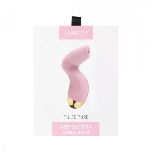 Вакуумний кліторальний стимулятор Svakom Pulse Pure Pale Pink, 5 режимів, 5 інтенсивностей у кожному в інтернет супермаркеті PbayMarket!