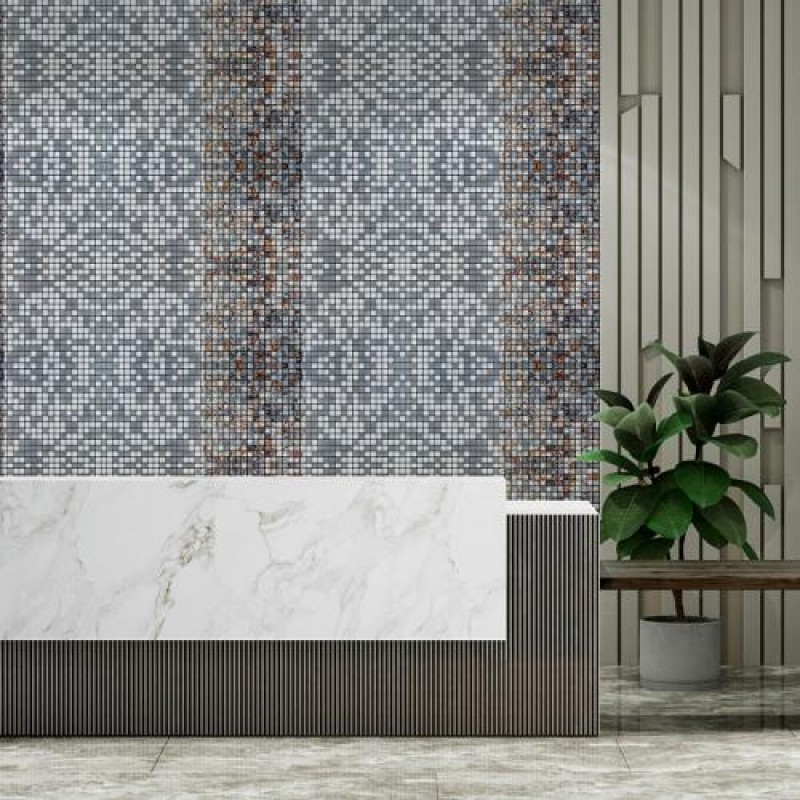 Самоклеюча алюмінієва плитка Sticker Wall 300х300х3 мм Різнокольоровий (SW-00001926)