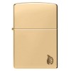Запальничка Zippo Armor High Polish Brass Flame Design Series Flame 5,6х3,8х1,3 см Золотистий (46397)