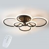 Стельова LED люстра світлодіодний світильник Sunlight чорний 5333/2+2+2