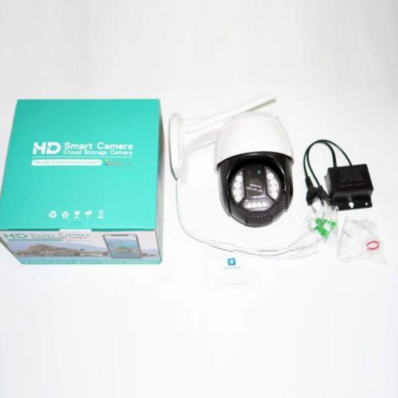 IP камера відеоспостереження P20 v380 APP Wi-Fi 3MP 4G вулична з віддаленим доступом White