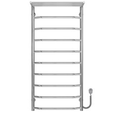 Рушникосушарка електрична Трапеція з полицею П10 500х1100 Deffi Хром EF16 (C.TP.110.50.10.E.C.R.5)