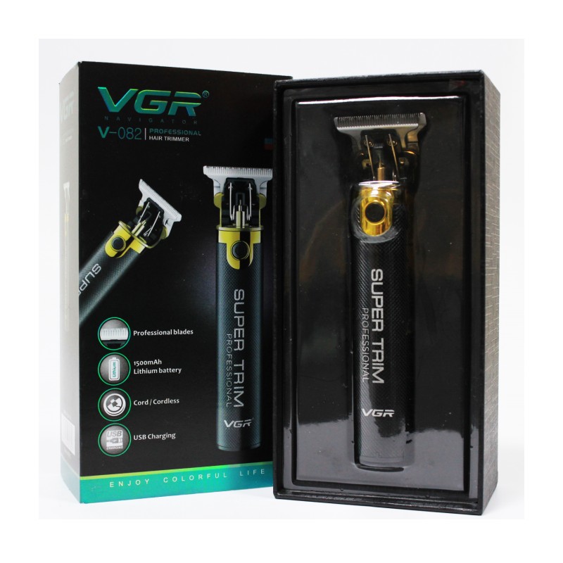 Бездротова машинка для стрижки волосся та бороди акумуляторна VGR V-082