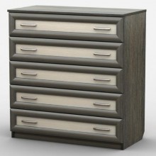 Комод Тиса Мебель АКМ-11 2 Венге Дуб молочний 90x60x90 см