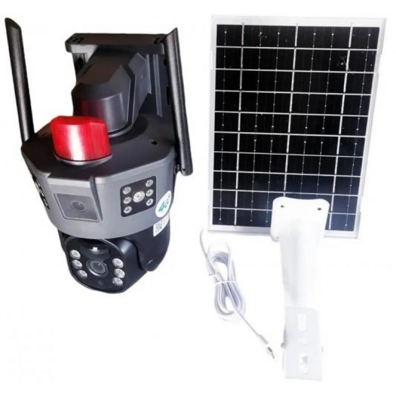 IP-камера відеоспостереження RIAS TP18 вулична із сонячною панеллю Black