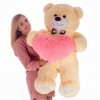 Плюшевий ведмедик з серцем Mister Medved Ренді 130 см Бежевий (032)