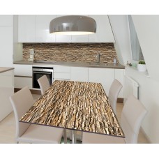 Наклейка 3Д вінілова на стіл Zatarga «Стіна з пісковика» 600х1200 мм для будинків, квартир, столів, кав'ярень