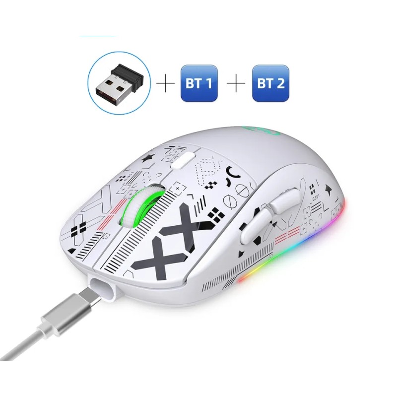 Миша бездротова Imice HYSJ Т90 2.4G + Bluetooth White