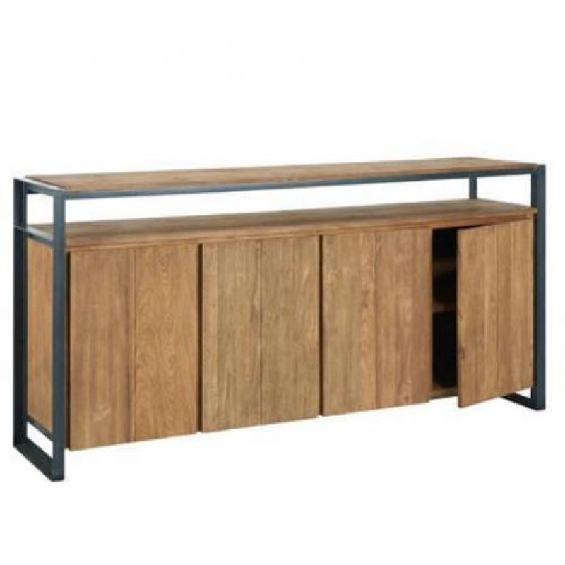 Комод Loft NS-261 930x2000x400 мм Чорний