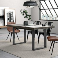 Обідній стіл у стилі Loft NS-1128 780x1400x650 мм Черный Обідній стіл у стилі Loft NS-1128 780x1400x650 мм Черный