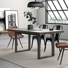 Обідній стіл у стилі Loft NS-1128 780x1400x650 мм Черный