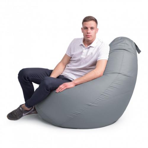 Крісло Мішок Груша Оксфорд 150х100 Студія Комфорту Великий сірий Крісло Мішок Груша Оксфорд 150х100 Студія Комфорту Великий сірий