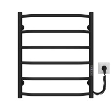 Рушникосушарка електрична Трапеція П6 500х600 Deffi Чорний JD03 (C.TR.60.50.6.E.B.R.1)