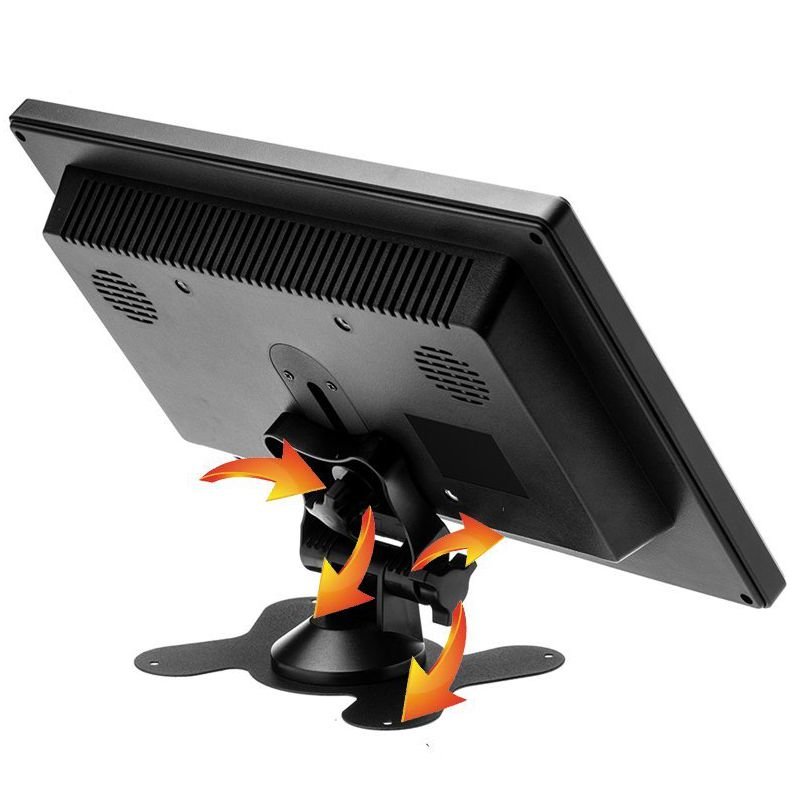 Автомобільний монітор в машину 10 дюймів для камери заднього виду Podofo K101, 1024х600, AV, HDMI, VGA