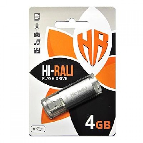 Флеш-накопичувач USB 4GB Hi-Rali Rocket Series Silver (HI-4GBVCSL) в інтернет супермаркеті PbayMarket!