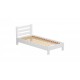 Ліжко дерев'яне Estella Рената Люкс 80х190 см Білий Щит Л4 (9201694026)