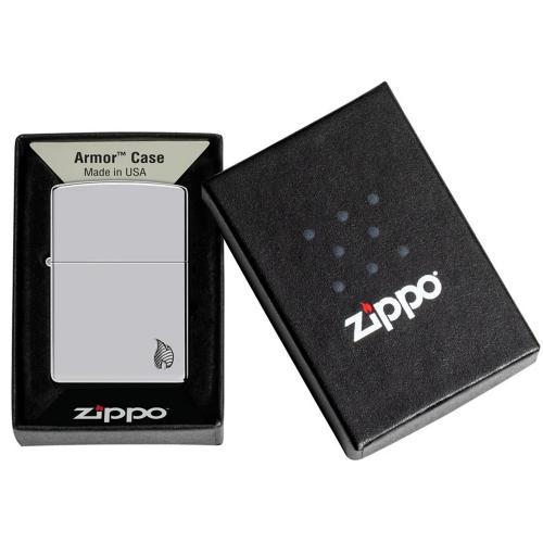 Запальничка бензинова Zippo Armor Series Flame Сріблястий (46396) Запальничка бензинова Zippo Armor Series Flame Сріблястий (46396)