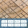 Декоративна ПВХ панель Sticker Wall 960x480x4 мм Бежево-коричневий (D) SW-00002479