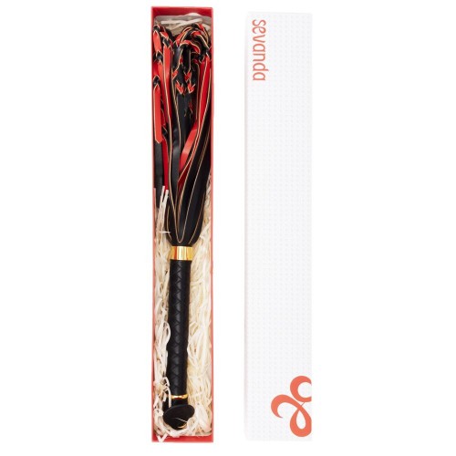 Флогер LOCKINK SEVANDA Red & Black Braided Tail Flogger