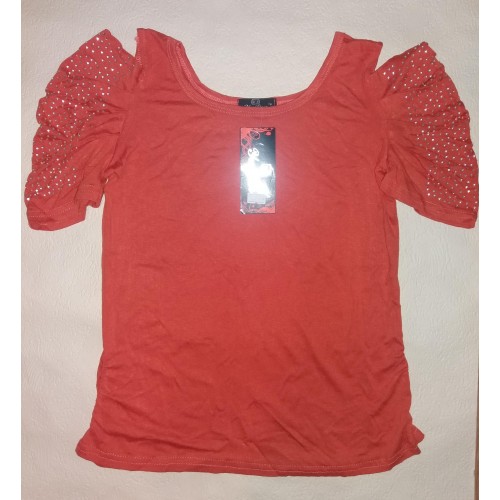 Жіноча футболка з відкритими плечима Mine р.42 Терракот (ю176) в інтернет супермаркеті PbayMarket!