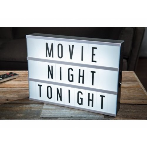 Інтер'єрний лайтбокс з літерами LightBox А4 90 літер Білий (jk123657)