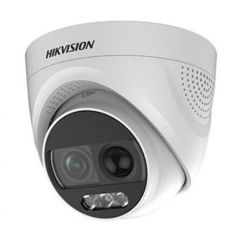 HD-TVI відеокамера 2 Мп Hikvision DS-2CE72DFT-PIRXOF (3.6 мм) ColorVu з PIR датчиком та сиреною для системи відеоспостереження в інтернет супермаркеті PbayMarket!