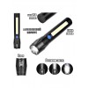 Ліхтар ручний із вбудованим акумулятором та зарядкою X-BALOG BL-C62 XPE + COB USB