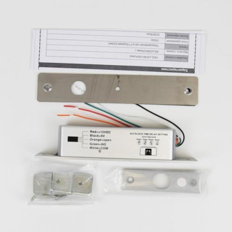 Замок ригельний YB-200(LED) врізний для системи контролю доступу