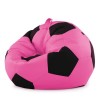 Крісло мішок М'яч Оксфорд 120см Студія Комфорту Великий Рожевий + Чорний