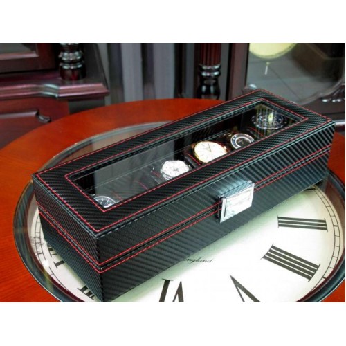 Шкатулка для зберігання годинників Craft 6PU.CRB.RD Чорний Шкатулка для зберігання годинників Craft 6PU.CRB.RD Чорний