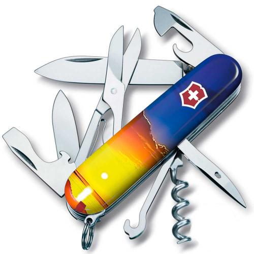 Складаний ніж Victorinox Climber Ukraine 91 мм 15 функцій Світанок (1.3703.7_T3220pw) Складаний ніж Victorinox Climber Ukraine 91 мм 15 функцій Світанок (1.3703.7_T3220pw)