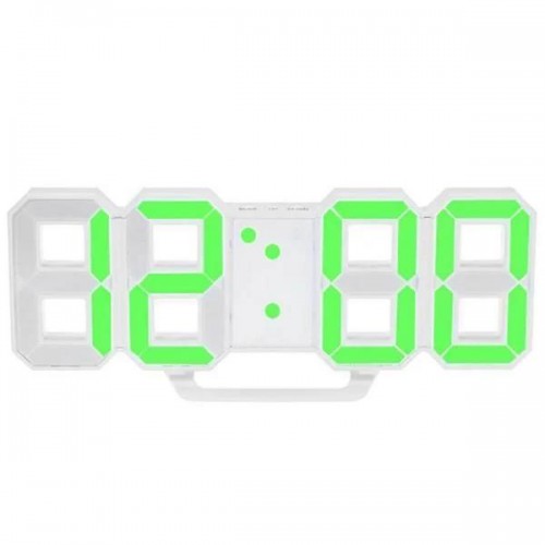 Годинник настільний No Brand LED від USB Білий (300096) Годинник настільний No Brand LED від USB Білий (300096)
