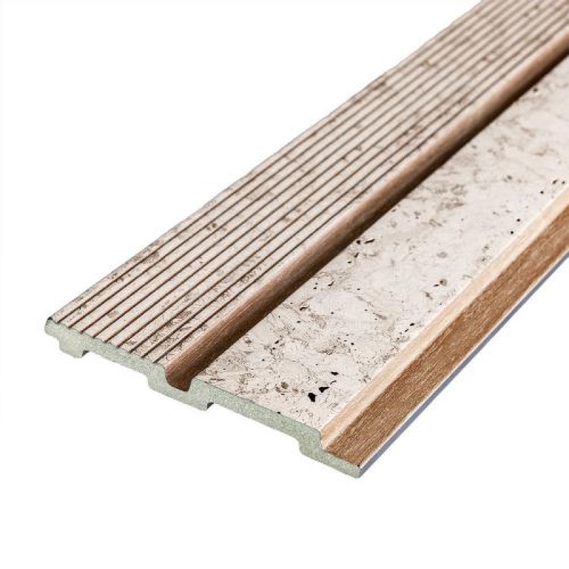 Декоративна стінова рейка Sticker Wall PS 2900x120x12 мм Бежевий (SW-00001748)