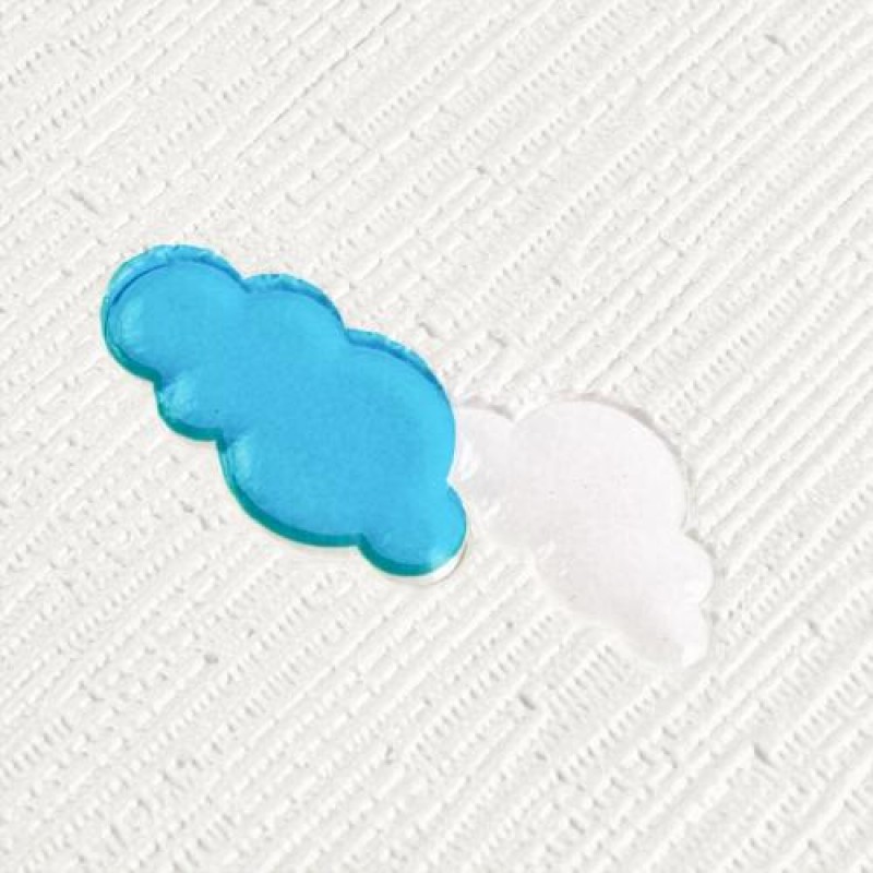 Панель стінова 3D 700*700*4mm зірки та місяць білому тлі (D) Sticker Wall SW-00001970