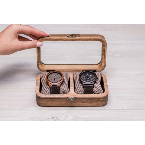 Підставка органайзер для годинників ecoWalnut 7х18х9.5 см Підставка органайзер для годинників ecoWalnut 7х18х9.5 см