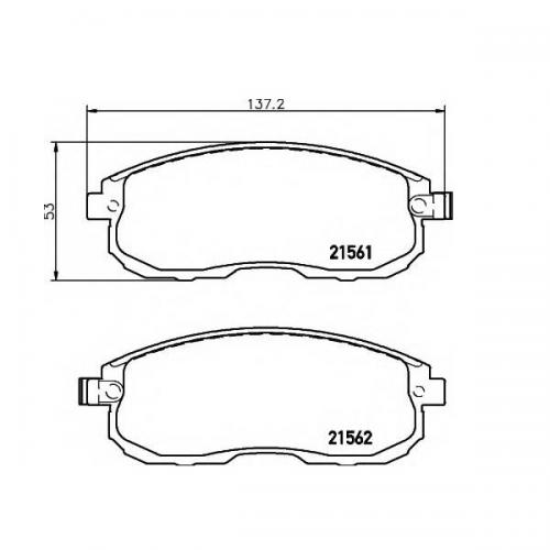 Колодки гальмові Bosch дискові передні NISSAN Teana J32 F 08 0986494572 в інтернет супермаркеті PbayMarket!