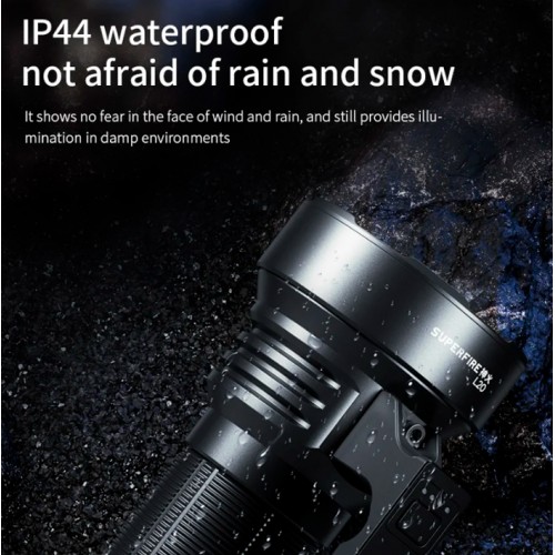 Ліхтар ручний SuperFire L20 5000 Lumen IP31 Чорний (2508077795) Ліхтар ручний SuperFire L20 5000 Lumen IP31 Чорний (2508077795)