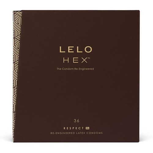 Презервативи LELO HEX Condoms Respect XL 36 Pack (м'ята упаковка!!!)