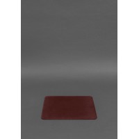 Килимок для мишки з натуральної шкіри 1.0 бордовий Crazy Horse BlankNote