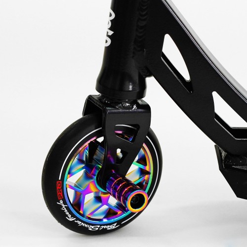 Самокат трюковий Best Scooter Freestyle Pro HIC-система пеги алюмінієвий диск та дека колеса PU Black (115640)