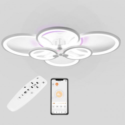 Полочна LED люстра Sunlight 5332/2+2+2 R білий