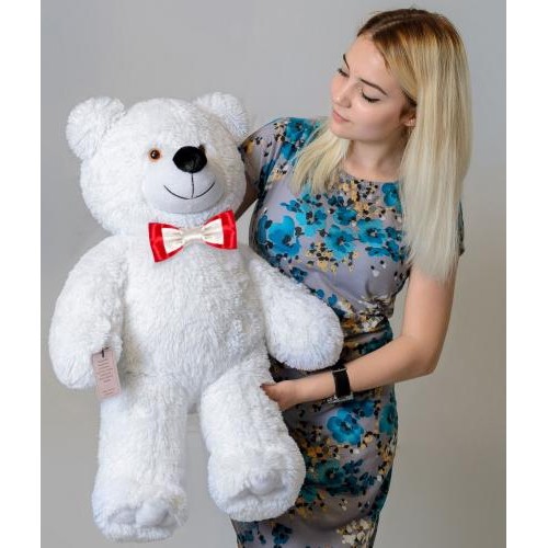 Плюшевий ведмедик Mister Medved Бадді 85 см Білий (003) Плюшевий ведмедик Mister Medved Бадді 85 см Білий (003)