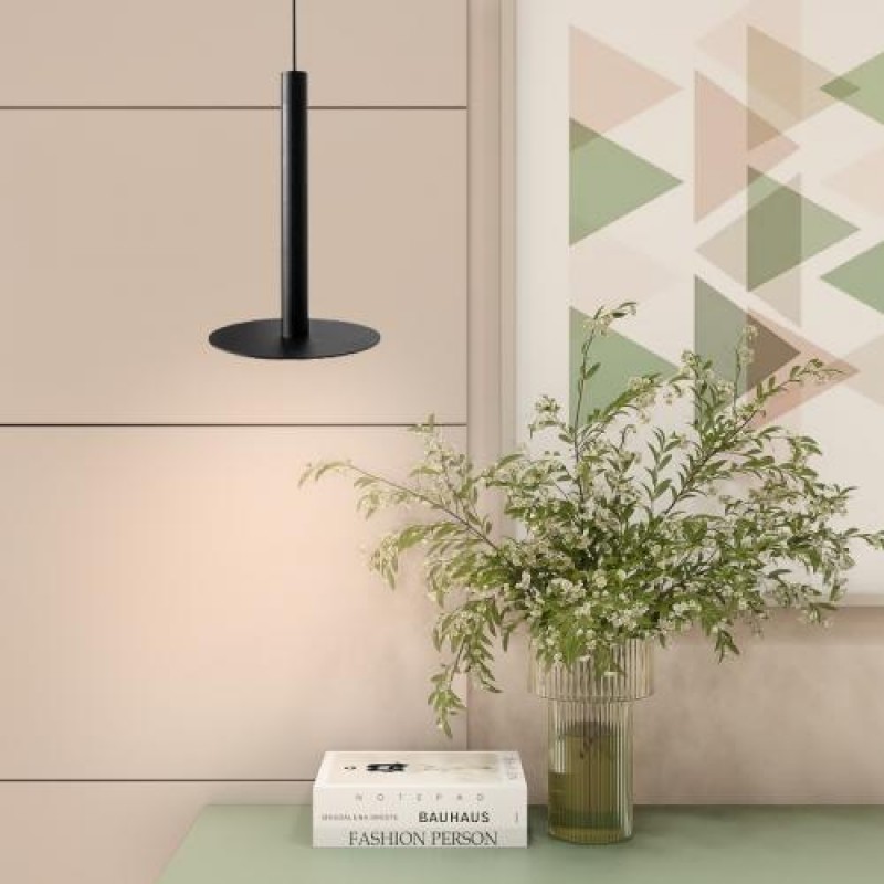 Світильник підвісний у стилі лофт MSK Electric Disk під лампу Е14 NL 26501 BK