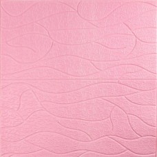 Панель 3D Pink Sticker Wall 700х700х6 мм Рожевий (D) SW-00001950